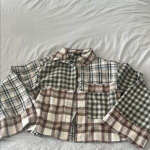 Zara Multicolor Plaid top